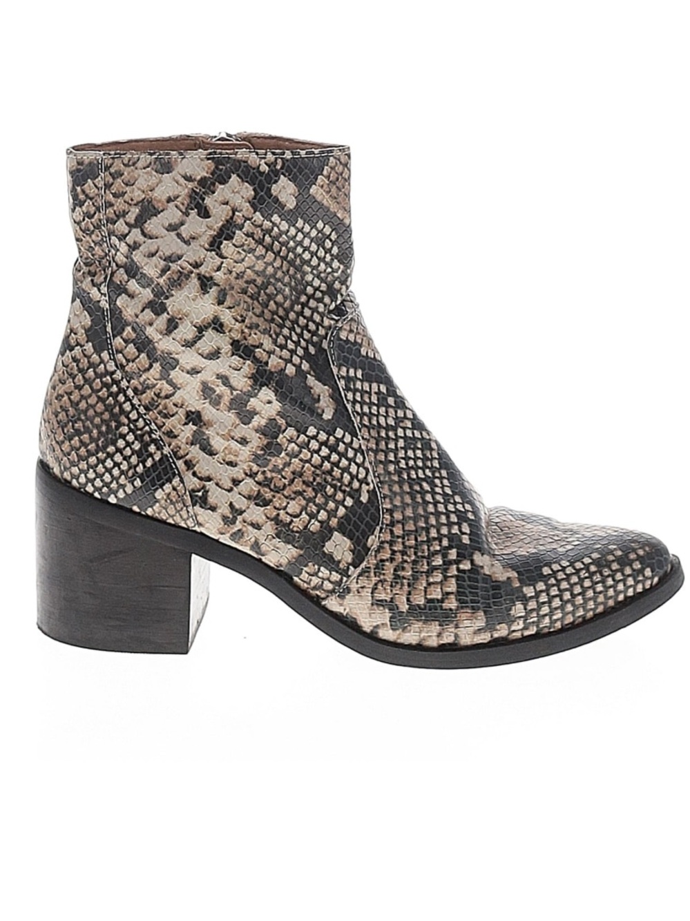 Treasure and Bond Snake-Print Ankle Bootie - Neutral